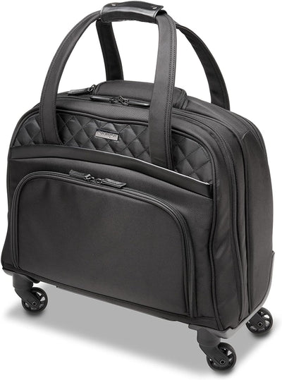 Kensington Contour 2.0 Executive 15.6” Laptop Spinner Tote Bag, Black - Prime Office Products -