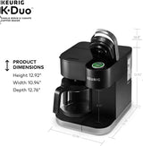 Keurig K-Duo Single Serve K-Cup Pod & Carafe Coffee Maker, Black - Prime Office Products -