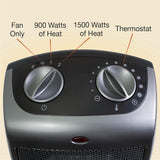 Lasko Oscillating Ceramic 1500W Space Heater with Adjustable Thermostat, Timer and 2-Speeds - Prime Office Products -