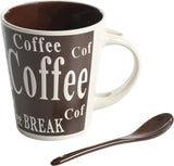 Mr. Coffee Bareggio Mug and Spoon Set, 8-Piece Mug and Spoon Set (14 oz) - Prime Office Products -