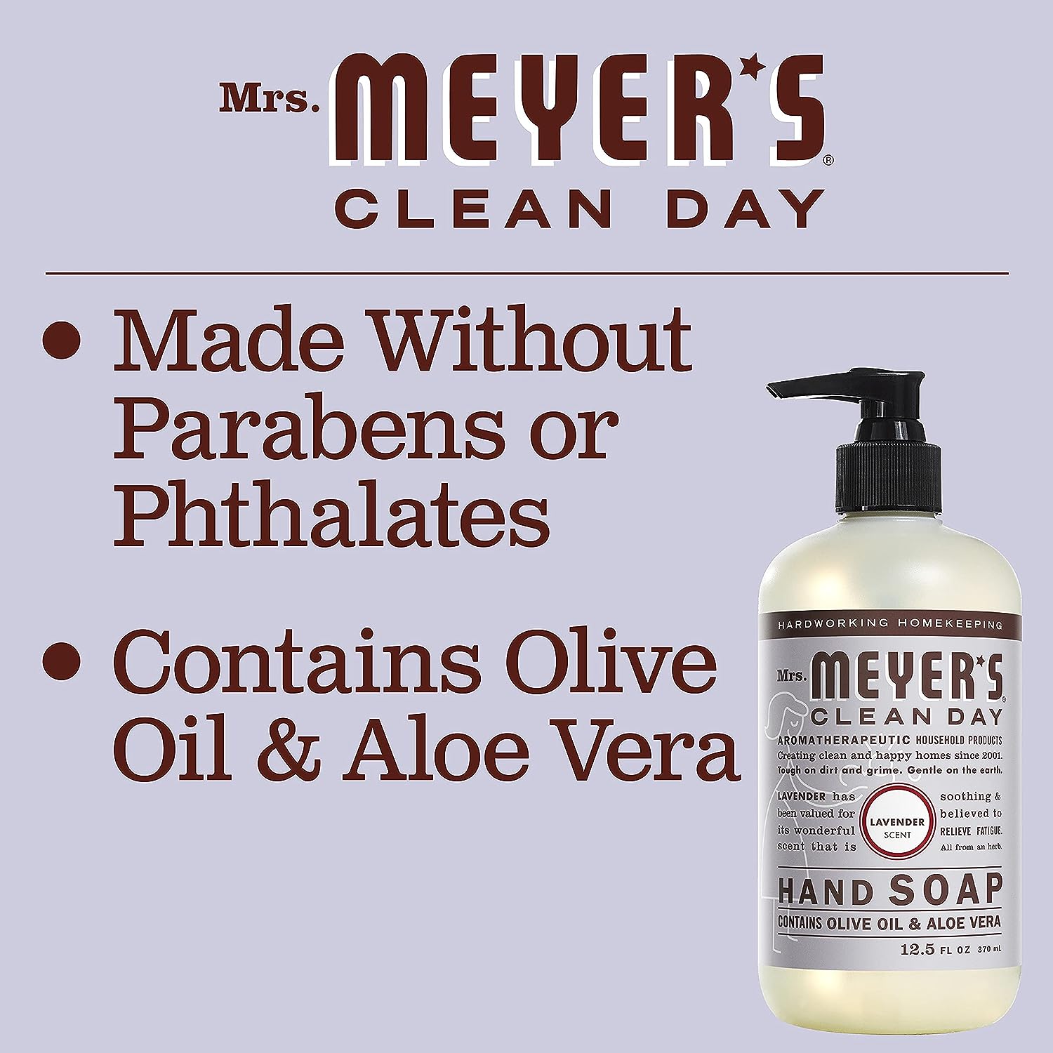 Mrs. Meyer's Clean Day Liquid Hand Soap Refill, 33 Fl Oz - Prime Office Products - Lavender