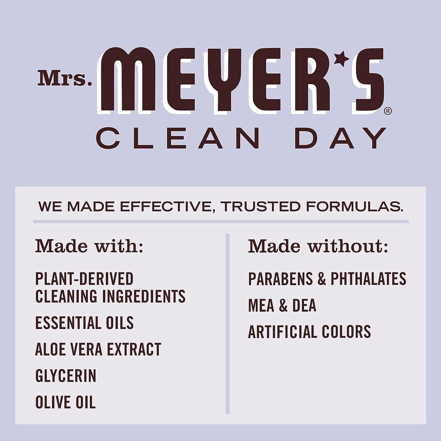 Mrs. Meyer's Clean Day Liquid Hand Soap Refill, 33 Fl Oz - Prime Office Products - Lavender