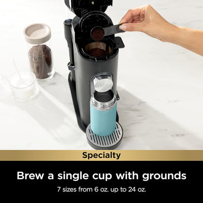 Ninja Specialty Single-Serve Coffee Maker, Pods & Grounds, K-Cup Pod Compatible with Built-In Milk Frother - Prime Office Products -