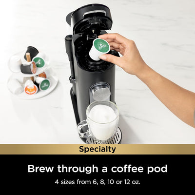 Ninja Specialty Single-Serve Coffee Maker, Pods & Grounds, K-Cup Pod Compatible with Built-In Milk Frother - Prime Office Products -