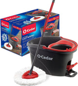 O-Cedar EasyWring Microfiber Spin Mop, Bucket Floor Cleaning System - Prime Office Products -