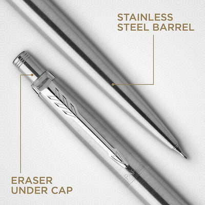 Parker Jotter Mechanical Pencil 0.5, Stainless Steel, HB #2 in Gift Box - 2-Pack - Prime Office Products -