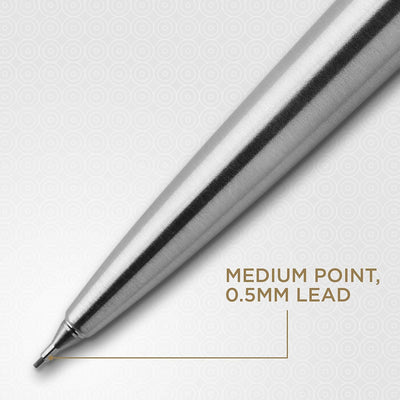 Parker Jotter Mechanical Pencil 0.5, Stainless Steel, HB #2 in Gift Box - 2-Pack - Prime Office Products -