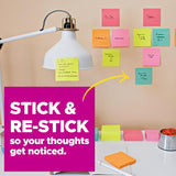 Post-it Notes, Supernova Neons Colors, 15 Recyclable Sticky Notes Pad, Variety Collection - Prime Office Products -