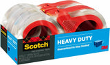 Scotch Heavy Duty Shipping and Packaging Tape, Strong Seal, Clear - Prime Office Products - 4 rolls - 1.88" x 1965.6"