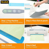 Scotch Thermal Laminator, Laminating Machine, 9 in wide with 20 pouches - Prime Office Products - Laminator with 20 Pouches