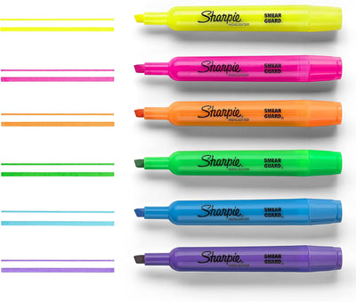 SHARPIE Tank Highlighters, Chisel Tip, Assorted Colors, Value Pack, 36-Count - Prime Office Products - 36 Count Yellow