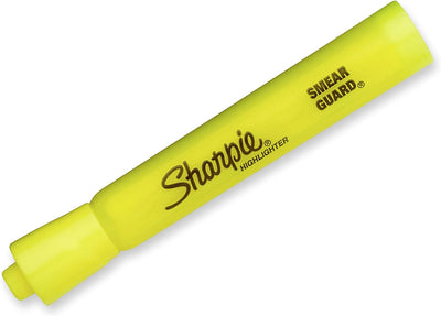 SHARPIE Tank Highlighters, Chisel Tip, Assorted Colors, Value Pack, 36-Count - Prime Office Products - 36 Count Yellow