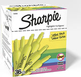 SHARPIE Tank Highlighters, Chisel Tip, Assorted Colors, Value Pack, 36-Count - Prime Office Products - 36 Count Yellow