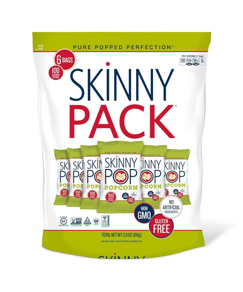 Skinny Pop Original Popcorn, Individual Size 0.65oz Gluten-Free Snack Bags (12 Count) - Prime Office Products -