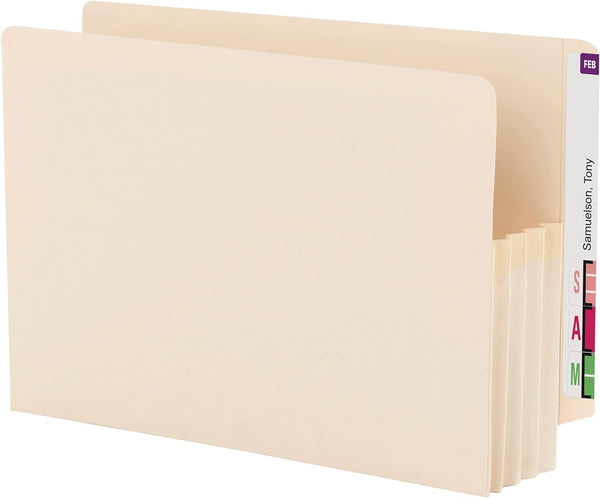 Smead Manila End Tab File Reinforced Straight-Cut Tab, 3-1/2