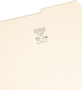 Smead Standard Legal Size File Folders, Manila, 1/3-Cut Tabs, 100-Count - Prime Office Products -