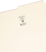 Smead Standard Legal Size File Folders, Manila, 1/3-Cut Tabs, 100-Count - Prime Office Products -