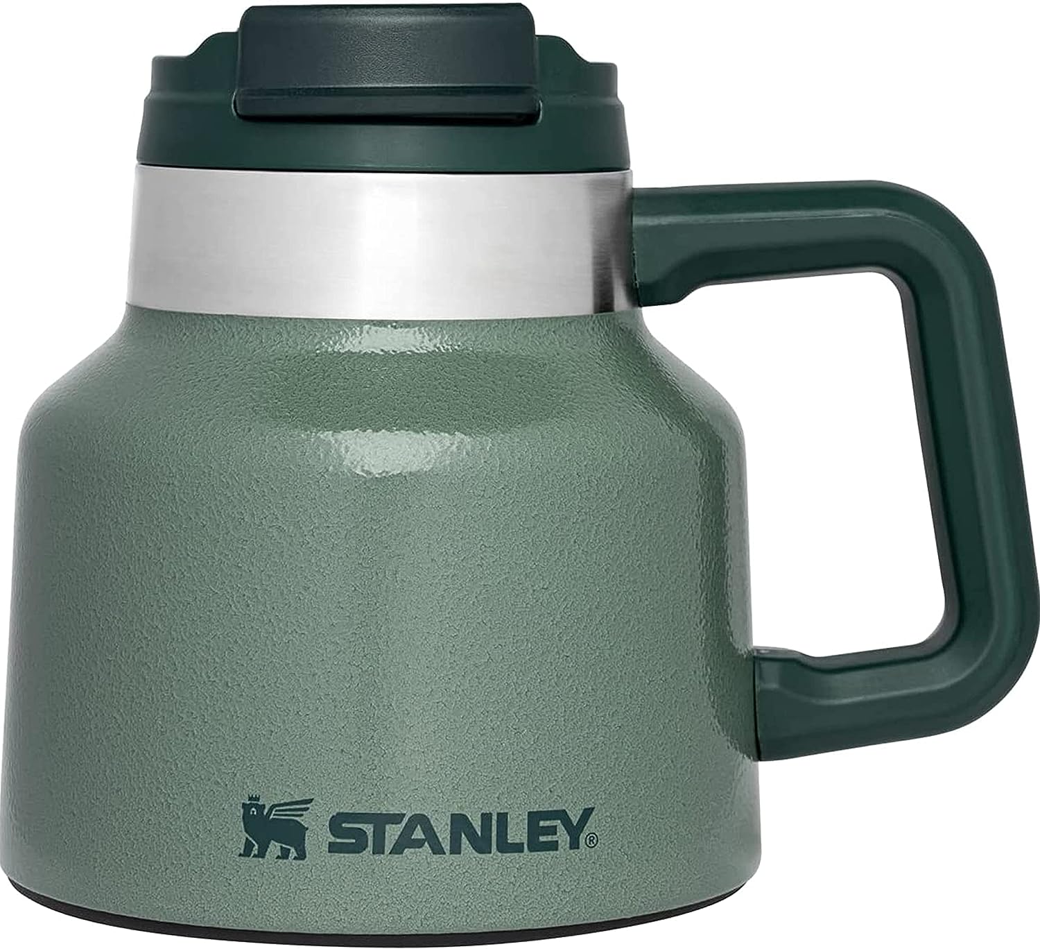 Stanley Adventure Tough-to-Tip Admiral's Mug, 20 oz - Prime Office Products - Hammertone Green