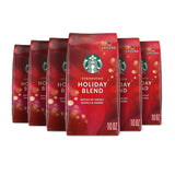 Starbucks Holiday Fall Medium Roast Ground Coffee, 100% Arabica, Limited Editions, 6-Pack - Prime Office Products - Holiday Blend