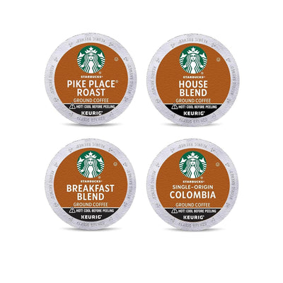 Starbucks K-Cup Coffee Pods, 100% Arabica Variety Pack, 96 pods for Keurig brewers - Prime Office Products - Medium Roast Variety Pack