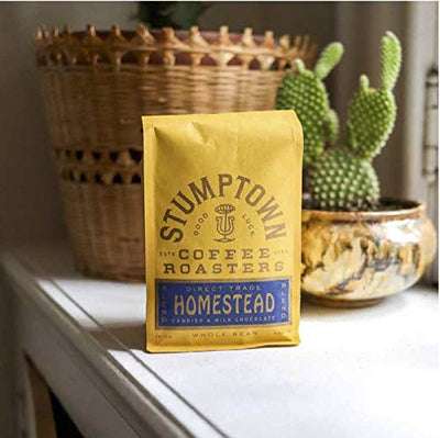 Stumptown Medium Roast Whole Bean Coffee - Homestead Blend 12 Ounce Bag - Prime Office Products - Homestead Blend