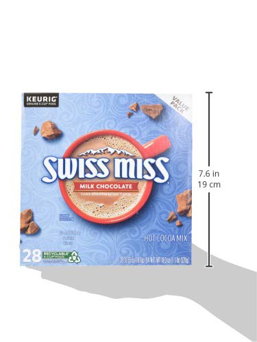 Swiss Miss Milk Chocolate Hot Cocoa Keurig Single-Serve K Cup Pods, 28 Count - Prime Office Products - 60 Count