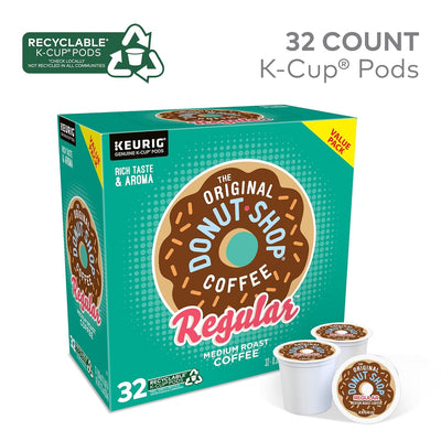 The Original Donut Shop Regular Keurig Single-Serve K-Cup Pods, Medium Roast Coffee, 96 Count (4 Packs of 24) - Prime Office Products -