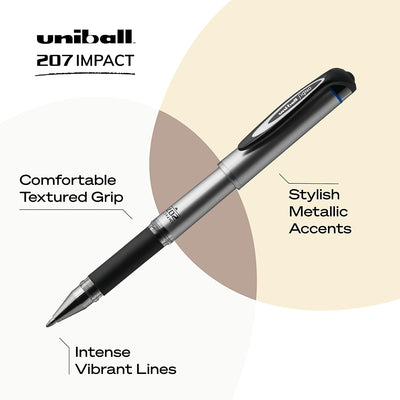 Uniball Signo Gel Impact, 1.0mm Bold Point Stick Writing Pen, 12-Pack - Prime Office Products -